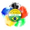 Brazil Summer 2016 Water Color Background