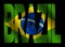 Brazil text with Brazilian flag