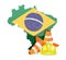 Brazil under construction concept