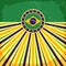 Brazil vintage patriotic poster - card vector design