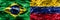 Brazil vs Venezuela smoke flags placed side by side