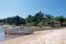 Brazilian beach with vegetation