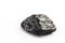 Brazilian black tourmaline  isolated over white background. Decorative esoteric crystal with mystical properties  protective stone