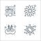 Brazilian carnival line icons. linear set. quality vector line set such as sun, mask, sunflower