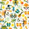 Brazilian Carnival. Vector seamless pattern.