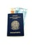 Brazilian currency and passport