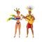 Brazilian dancers couple with guitar