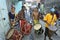 Brazilian drum band rehearsing for the Carnival