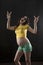Brazilian fan pregnant woman