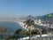 Brazilian flag and Copacabana view Duque de Caxias Fort Leme Rio de Janeiro Brazil Landscape