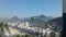 Brazilian flag and Copacabana view Duque de Caxias Fort Leme Rio de Janeiro Brazil Landscape