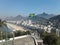Brazilian flag Copacabana view Duque de Caxias Fort Leme Rio de Janeiro Brazil Landscape