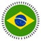 Brazilian flag with people