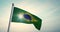 Brazilian Flag Waving On A Flagpole For Brazil National Celebration  - 30fps 4k Video