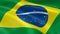 Brazilian flag in the wind