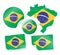 Brazilian flags