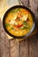 Brazilian food: Moqueca Baiana of fish and bell peppers in spicy