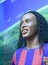 Brazilian football player ronaldinho\'s wax figure