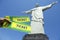 Brazilian Holding Tickets at Corcovado Rio de Janeiro