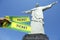 Brazilian Holding Tickets at Corcovado Rio de Janeiro