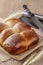 Brazilian Homemade bread on top of a wooden countertop