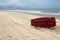 Brazilian Jangada on beach of Morro Branco