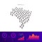 Brazilian people icon map. Detailed vector silhouette. Mixed crowd of men and women. Population infographics