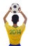 Brazilian player throwing the ball