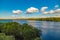 Brazilian river AKA `Rio Grande`, located at Uberaba, border o