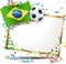 Brazilian signboard, soccer theme