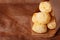 Brazilian snack cheese bread (pao de queijo)