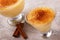 Brazilian sweet custard-like dessert curau de milho mousse of co