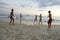 Brazilians Playing Altinho Keepy Uppy Futebol Beach Soccer Football