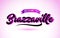 Brazzaville Welcome to Creative Text Handwritten Font with Purple Pink Colors Design