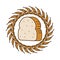 Bread bakery wheat logo Icon Illustration Brand Identity