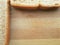 Bread border on wooden background