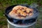 Bread on camping stove