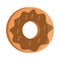 Bread donut menu bakery food product flat style icon