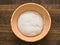 Bread dough in proofing basket