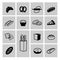 Bread icon set