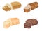 Bread illustration vector stock image
