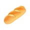 Bread isolated french baguette food grocery bakery toasted breakfast snack