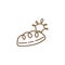 Bread king chef logo. mascot Bakery logo cake, modern logo simple food illustration vector