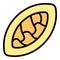 Bread national icon vector flat