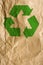 Bread Paper with Green Recycling Symbol