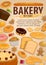 Bread and pastry food, bakery, desserts