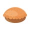 Bread pie tasty menu bakery food product flat style icon