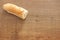 Bread roll on a wooden background