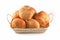 Bread rolls in basket
