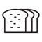 Bread, Rusk, bakery, slice fully editable vector icons